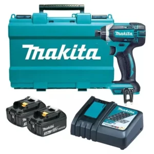 LLAVE DE IMPACTO DE 1/4″ 18V 2,900 RPM 2 BATERIAS 3.0Ah Y CARGADOR MAKITA DTD152RFE