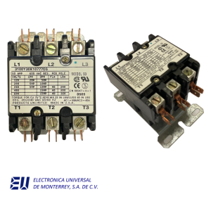 CONTACTOR MAGNETICO 40AMP-FL 50AMP-RES 208/240 VAC 50/60 HZ – J3100Y30K