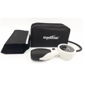 Esfigmomanometro Aneroide color negro, naranja Cat. MES-SLI-HS-201U Marca Medstar