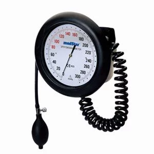Baumanometro aneroide de pared color negro Cat MES-HS-60D-6CV1 Medstar