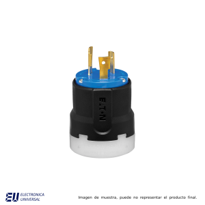 CLAVIJA ULTRAGRIP , DIAMETRO DEL CABLE 9.5-25.4MM, 2P3H 20A 250VCA NEMA L6-20, GRADO INDUSTRIAL, COLOR CODE – AHCL620P