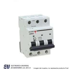 INTERRUPTPOR TERMICO 3 POLOS 20 AMPER UL 1077 5 KA – GSB633PC20