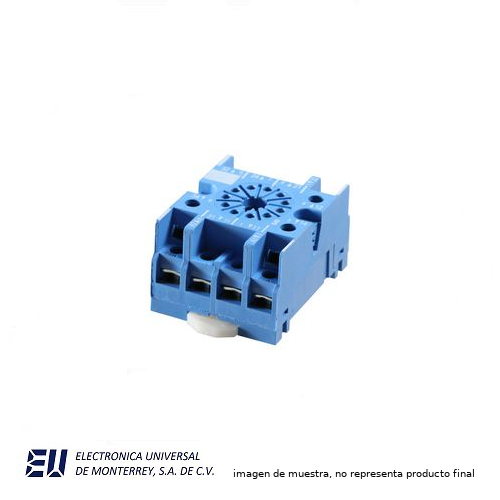 FINDER BASE PARA RELEVADOR UNDECAL 11 PIN SERIE 6013 COLOR AZUL – 90.27SMA - Imagen 2
