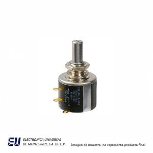 POTENCIOMETRO 7/8 , 10 VUELTAS, 10K OHMS, 2WATT, 5% LINEAR, 534-11103, NTE MOD. 502-0106 – P534-10K