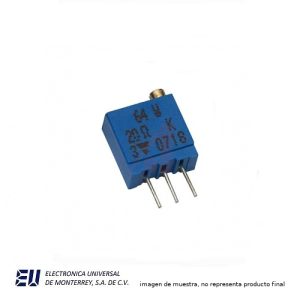 POT. 0.5W 25 VUELTAS AJ.ARRIBA 500 OHMS – P64W-500R
