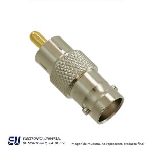 ADAPTADOR BNC HEMBRA A AUDIO MACHO – POMONA 5319