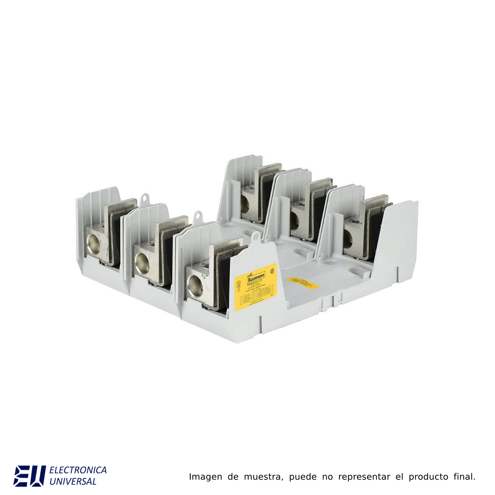 BASE PORTAFUSIBLE MODULAR CLASE R, 3 POLOS, 600V 225-400A – RM60400-3CR