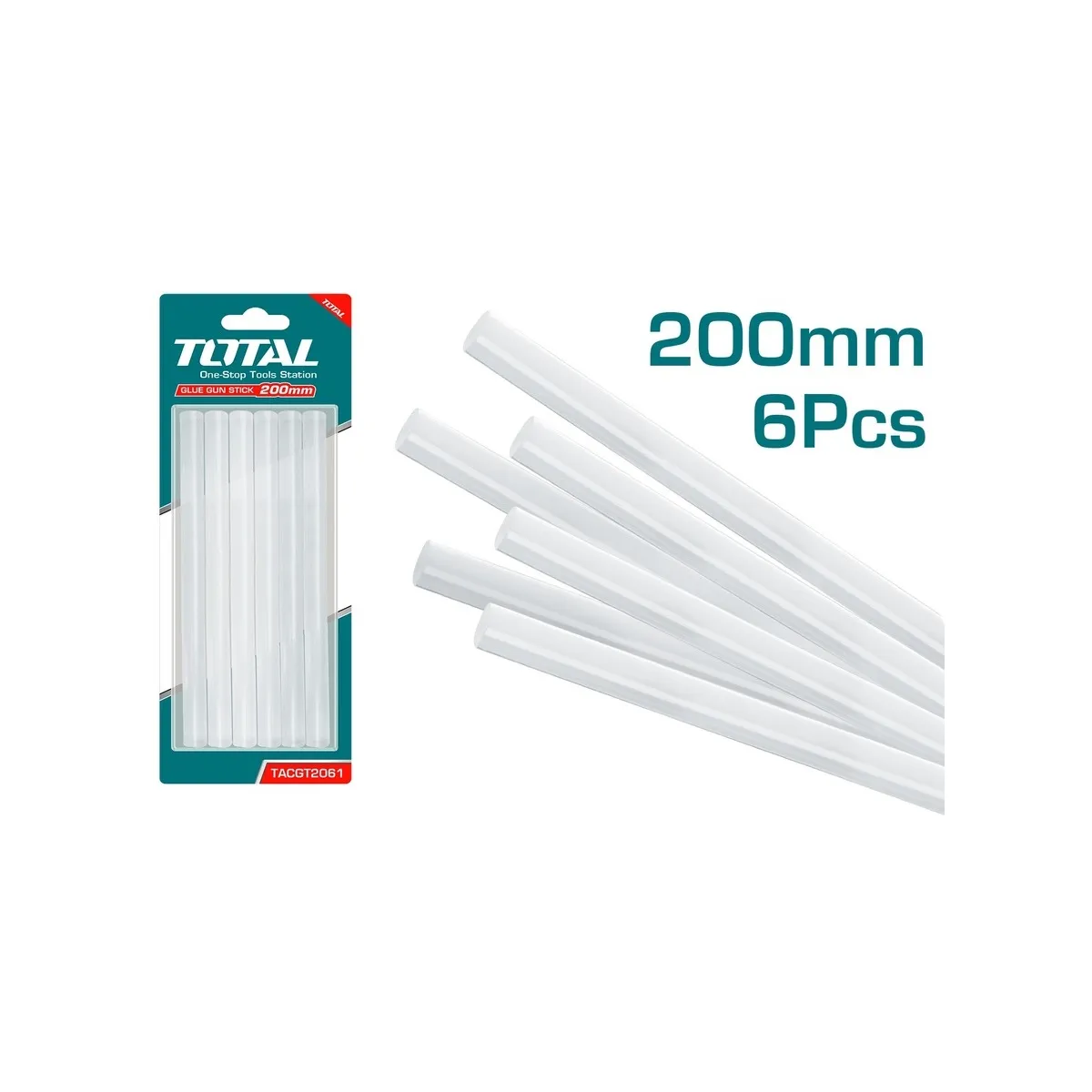Set Silicona en Barra 20 cm x 6 Und TOTAL TACGT2061 - Imagen 2