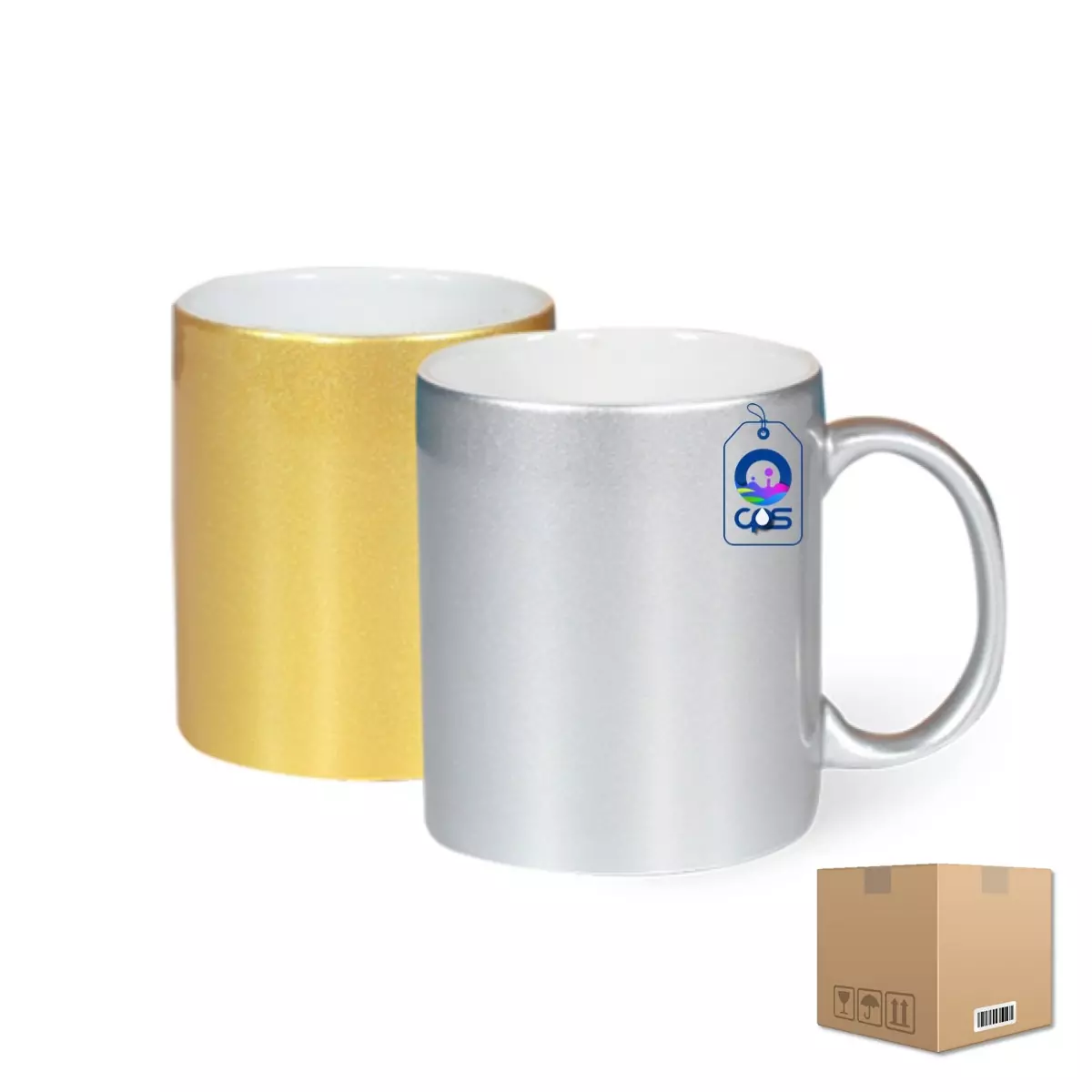 Taza de Cerámica 11oz Aperlada Caja con 36 piezas - Imagen 2
